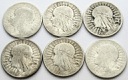 LOT 6 x 2 zł Głowa kobiety, INWESTYCJA AG SREBRO