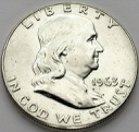 1/2 Dolara Half Dollar AG 1963 Benjamin Franklin