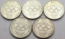 LOT 5 x 200 zł 1976 OLIMPIADA INWESTYCJA SREBRO