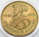 2 zł, złote 1996 Zygmunt II August, stan 2
