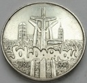 100000 zł złotych 1990 Solidarność odm A stan 2