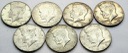 LOT 7 x 1/2 dolara half dollar Kennedy
