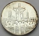 100000 zł złotych 1990 Solidarność odm. A, stan 1-