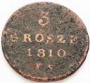 1810 I.S 3 Grosze, stan 5