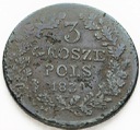 1831 K.G 3 Grosze Polskie Łapy proste stan 3-