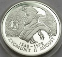 10 zł złotych 1996 Zygmunt II August POPIERSIE s.L