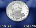 100 zł złotych 1975 Helena Modrzejewska, stan L