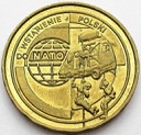 2 zł, złote 1999 Wstąpienie do NATO, stan 1-