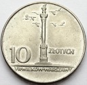 10 zł, złotych 1966 MAŁA Kolumna Zygmunta, stan 1-