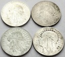LOT 4 x 5 zł Głowa kobiety, INWESTYCJA AG SREBRO