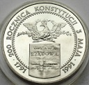 200000 zł złotych 1991 Konstytucja 3 Maja, stan L