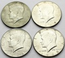 LOT 4 x 1/2 dolara half dollar Kennedy