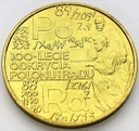 2 zł, złote 1998 Skłodowska Polon i Rad, stan 1-