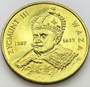 2 zł, złote 1998 Zygmunt III Waza, stan 1-