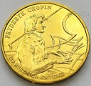 2 zł, złote 1999 Fryderyk Chopin Szopen, stan 1-