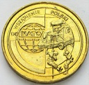 2 zł, złote 1999 Wstąpienie do NATO, stan 1-