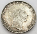 Austro-Węgry 1 floren 1860 Franciszek Józef SREBRO