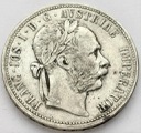 Austro-Węgry 1 floren 1878 Franciszek Józef SREBRO