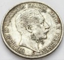 Niemcy 2 marki 1902 Prusy Wilhelm II SREBRO