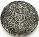 Niemcy 5 marek 1908 Prusy Wilhelm II SREBRO