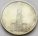 Niemcy 5 marek 1934 A Wieża Kościół SREBRO