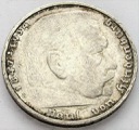 Niemcy 5 marek 1936 E Hindenburg SREBRO
