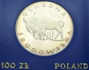 100 zł złotych 1977 Żubr Ochrona Środowiska st.L