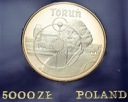 5000 zł złotych 1989 Toruń Kopernik, stan L