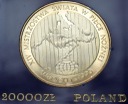 20000 zł złotych 1989 Włochy '90 Piłkarz, stan L