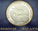 20000 zł złotych 1989 Włochy Świat Globus st.L/L-