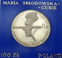 100 zł złotych 1974 Maria Skłodowska-Curie, stan L