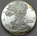 1 dolar 2010 oz uncja One Silver Dollar SREBRO