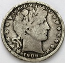 1/2 Dolara 1906 D Half Dollar