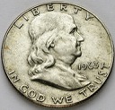 1/2 Dolara Half Dollar AG 1963 Benjamin Franklin