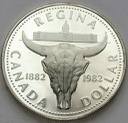 Kanada 1 Dolar 1982 Regian Bizon, stan L-