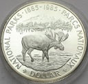 Kanada 1 Dolar 1985 Park Narodowy, stan L/L-