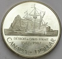 Kanada 1 Dolar 1987 Detorit De Davis Strait, st.L-