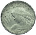 1 zł złoty 1924 Kobieta i kłosy, żniwiarka, róg
