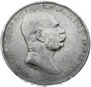 Austro-Węgry 5 koron 1908 Franciszek Józef SREBRO
