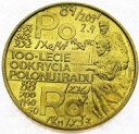 2 zł, złote 1998 Skłodowska Polon i Rad