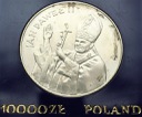10000 zł złotych 1987 Jan Paweł II