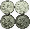 LOT 4 x 5 zł Józef Piłsudski INWESTYCJA AG SREBRO