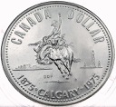 Kanada 1 dolar 1975 SREBRO, 100 lat Calgary
