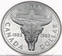 Kanada 1 Dolar 1982 Regina Bizon, SREBRO