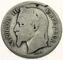 Francja 1 Frank 1867 Napoleon III