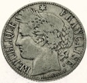 Francja 1 Frank 1872
