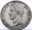 Francja 5 Franków 1828 Karol X