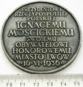Medal 1936 Ignacemu Mościckiemu miasto Lwów