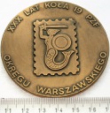 Medal 1987 XXX Lat Koła PZF Okręgu Warszawskiego