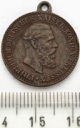 1888 Fryderyk III Lerne leiden ohne zu klagen BRĄZ
